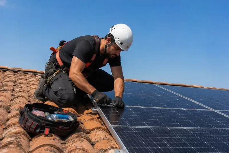 Maintenance et monitoring de panneaux solaires à Grues